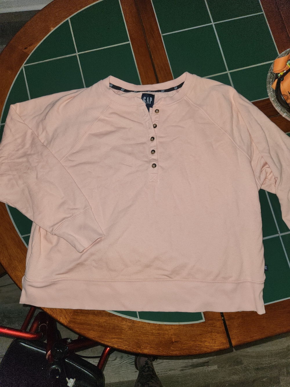 GAP Henley Oversized Sweatshirt